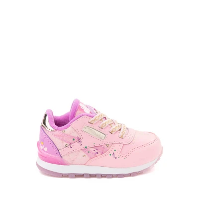 Reebok x My Little Pony Pipp Petals Classic Leather Step 'n' Flash Athletic Shoe - Baby / Toddler - Pink / Grape Punch