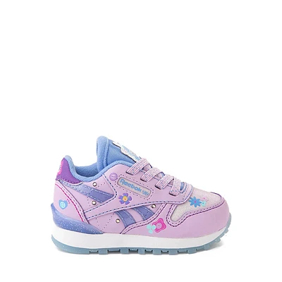 Reebok x My Little Pony Izzy Moonbow Classic Leather Step 'n' Flash Athletic Shoe - Baby / Toddler - Purple / Crystal Blue