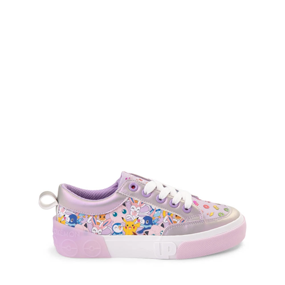 Ground Up Pokémon Low Sneaker - Little Kid / Big Lavender Silver