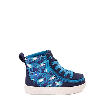 BILLY Classic Lace High Sneaker - Toddler Blue Sharks