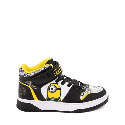 Kid Power Minions Hi Sneaker - Little / Big Black White Yellow
