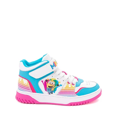Kid Power Minions Hi Sneaker - Little / Big White Multicolor