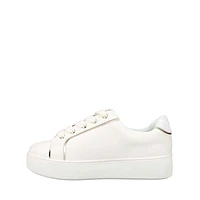 Michael Kors Jordana Poppy Platform Sneaker - Little Kid / Big Kid - White