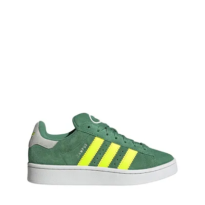 adidas Campus '00s Athletic Shoe - Big Kid - Preloved Green / Solar Yellow / White