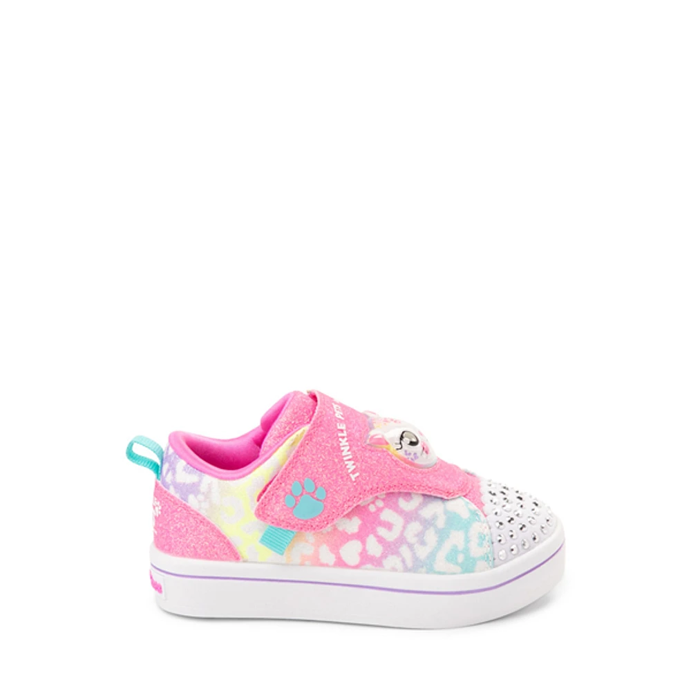 Skechers Twi-Lites Twinkle Pets Glitter Cat Sneaker - Toddler / Little Kid Pink