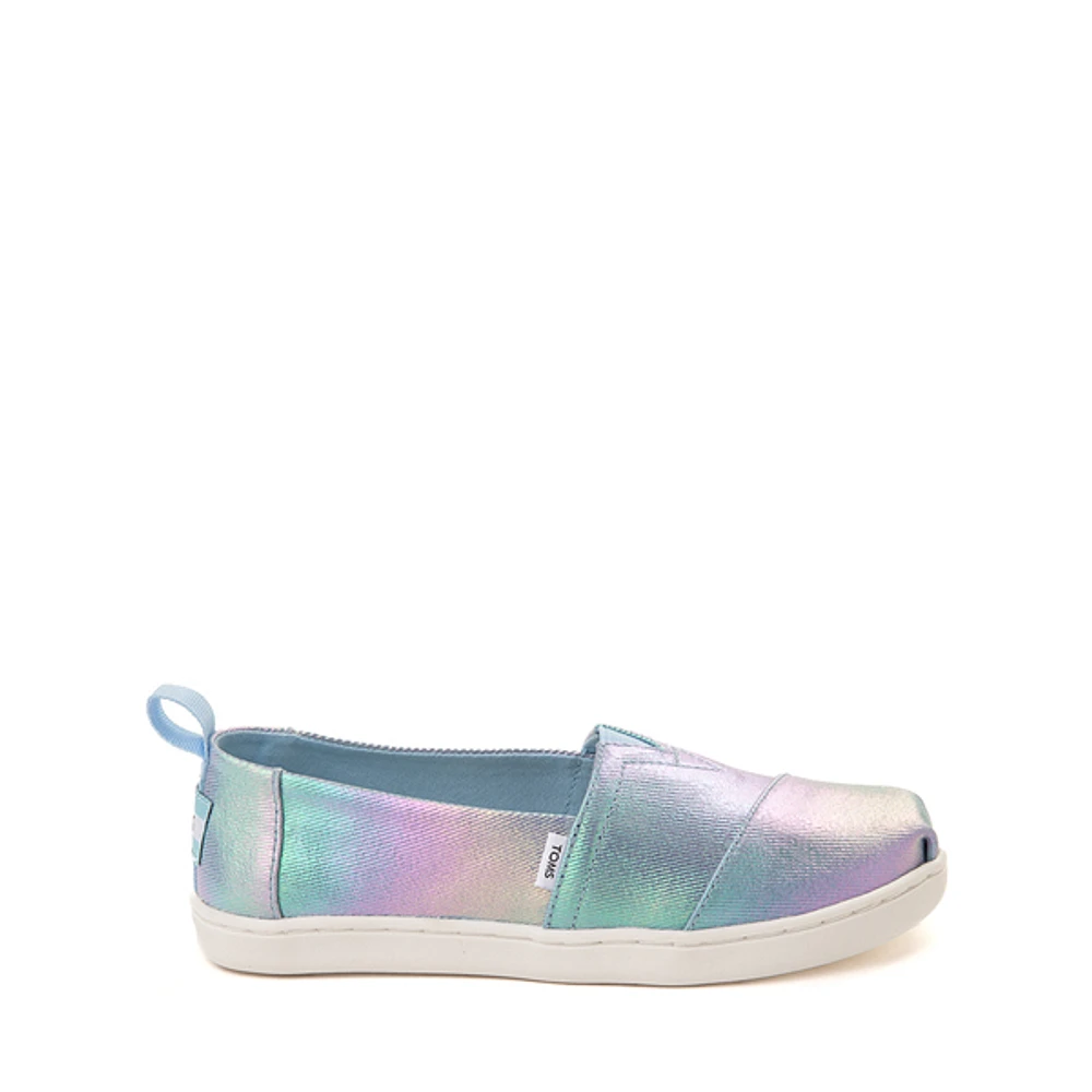 TOMS Alpargata Iridescent Slip-On Casual Shoe - Little Kid / Big Kid - Purple / Green