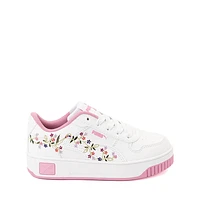 PUMA Carina Street Floral Athletic Shoe - Little Kid / Big Kid - PUMA White / Mauved Out