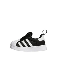 adidas Superstar 360 Slip-On Athletic Shoe - Baby / Toddler Core Black White Gold