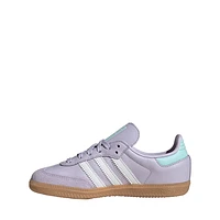 adidas Samba OG Athletic Shoe - Little Kid Silver Dawn / Crystal White/ Semi Flash Aqua