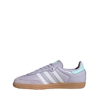 adidas Samba OG Athletic Shoe - Big Kid - Silver Dawn / Crystal White / Semi Flash Aqua