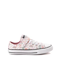 Converse Chuck Taylor All Star Fall Leaves Easy-On Low-Top Sneaker - Little Kid - White / Lotus Pink