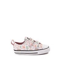 Converse Chuck Taylor All Star Fall Leaves Easy-On Low-Top Sneaker - Baby / Toddler White Lotus Pink