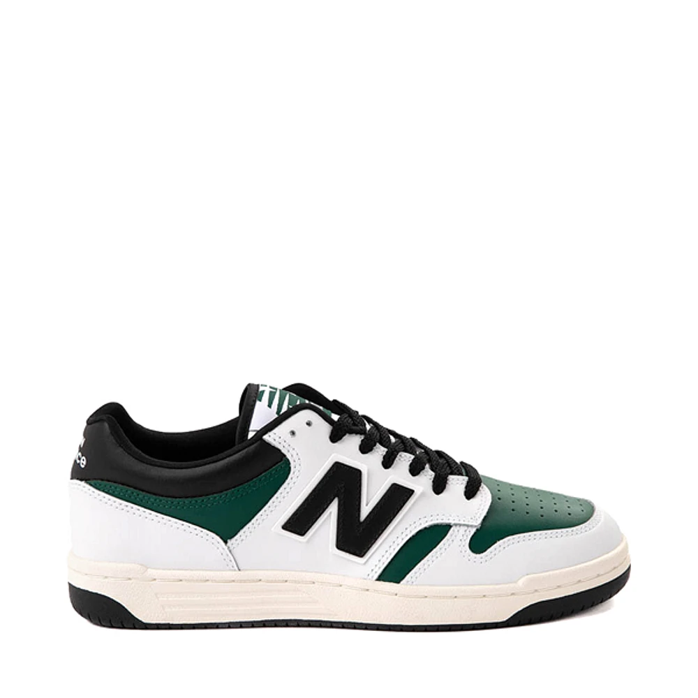 New Balance 480 Athletic Shoe - White / Marsh Green Black