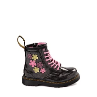 Dr. Martens 1460 Glitter & Flower Applique 8-Eye Boot - Toddler - Black