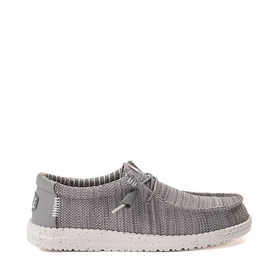 Mens HEYDUDE Wally Stretch Casual Shoe - Grey