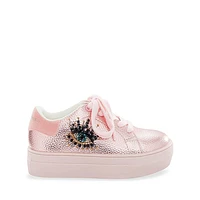 Kurt Geiger Mini Laney Eye Sneaker - Little Kid / Big Kid - Metallic Pink