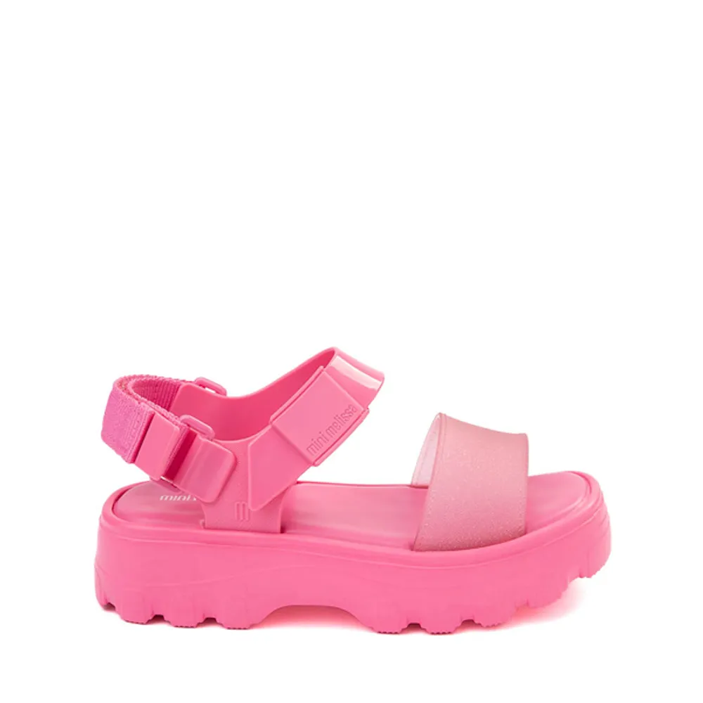 Mini Melissa Kick Off Platform Sandal - Little Kid / Big Pink