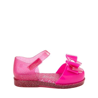 Mini Melissa + Barbie&trade Amy Sandal - Little Kid / Big Kid - Glitter Pink