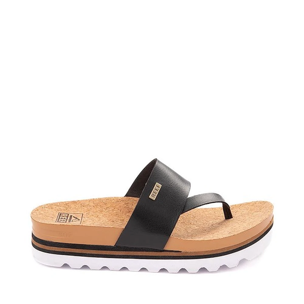 Womens Reef Cushion Sol Hi Sandal - Black / Tan