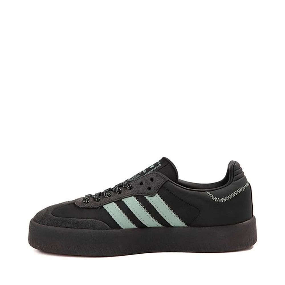 Womens adidas Sambae Athletic Shoe - Core Black / Hazy Green Carbon