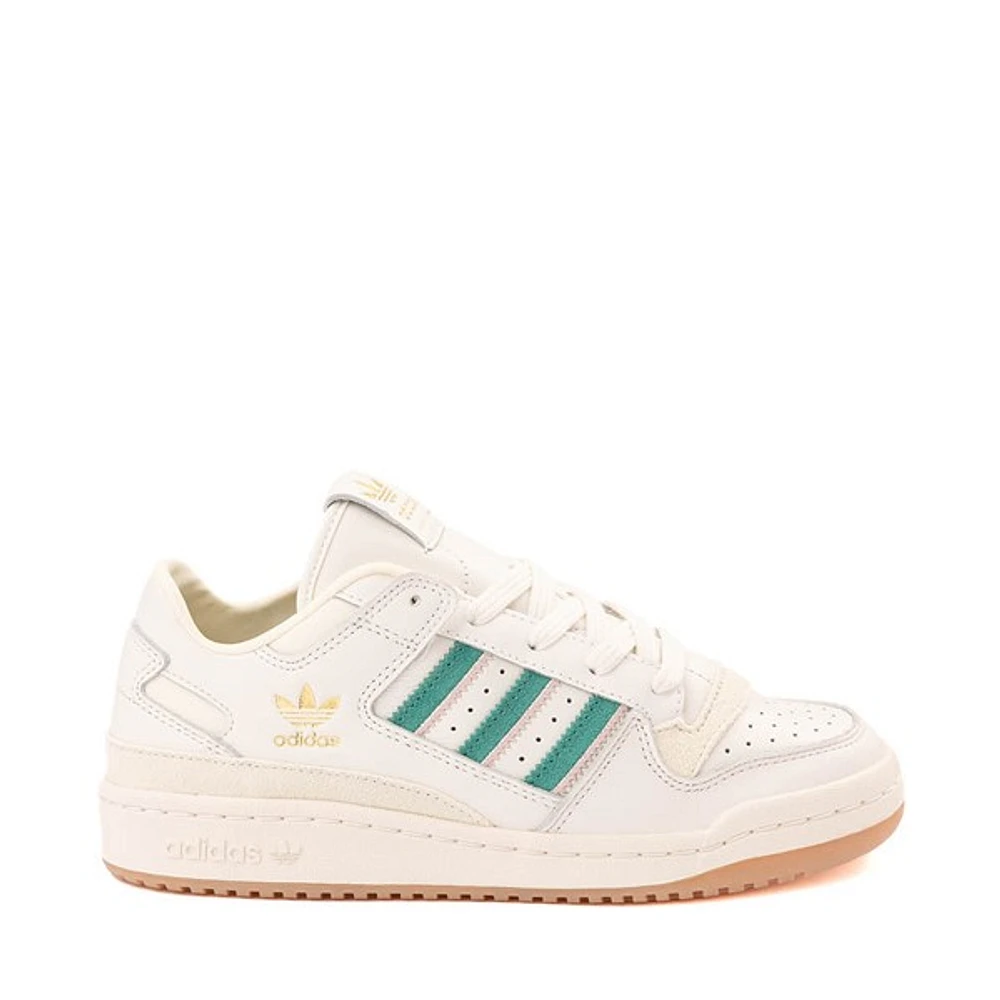 Womens adidas Forum Low CL Athletic Shoe - Cloud White / Active Green Sandy Pink