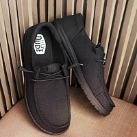 Womens HEYDUDE Wendy Funk Slip-On Casual Shoe - Black Monochrome