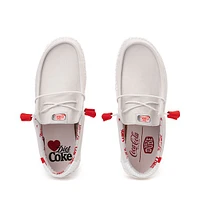 Mens HEYDUDE x Coca-Cola Wally Diet Coke Slip-On Casual Shoe - Grey