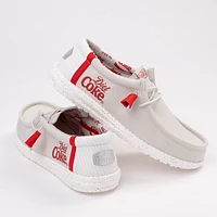 Mens HEYDUDE x Coca-Cola Wally Diet Coke Slip-On Casual Shoe - Grey