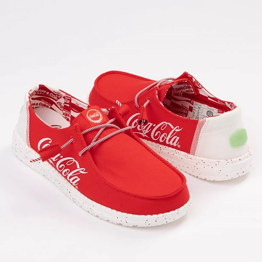 Womens HEYDUDE x Coca-Cola Wendy Slip-On Casual Shoe - Red