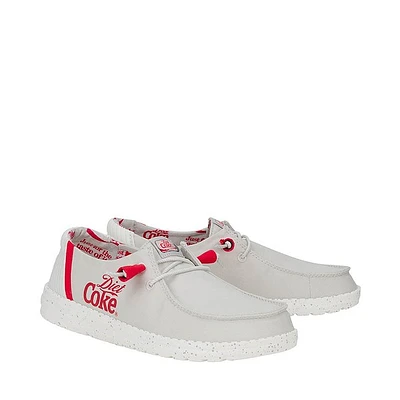 Womens HEYDUDE x Coca-Cola Wendy Diet Coke Slip-On Casual Shoe - Grey