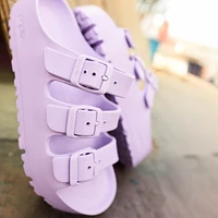 Womens Papillio by Birkenstock® Florida EVA Flex Platform Slide Sandal - Crocus