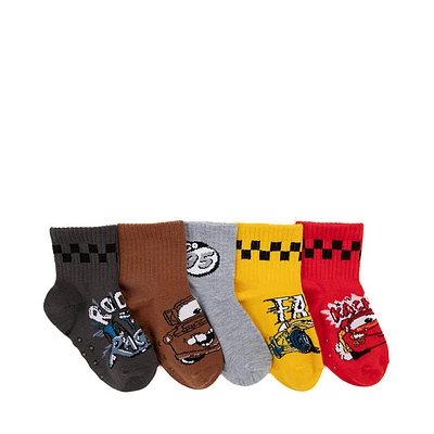 Cars Gripper Socks 5 Pack - Toddler - Multicolor