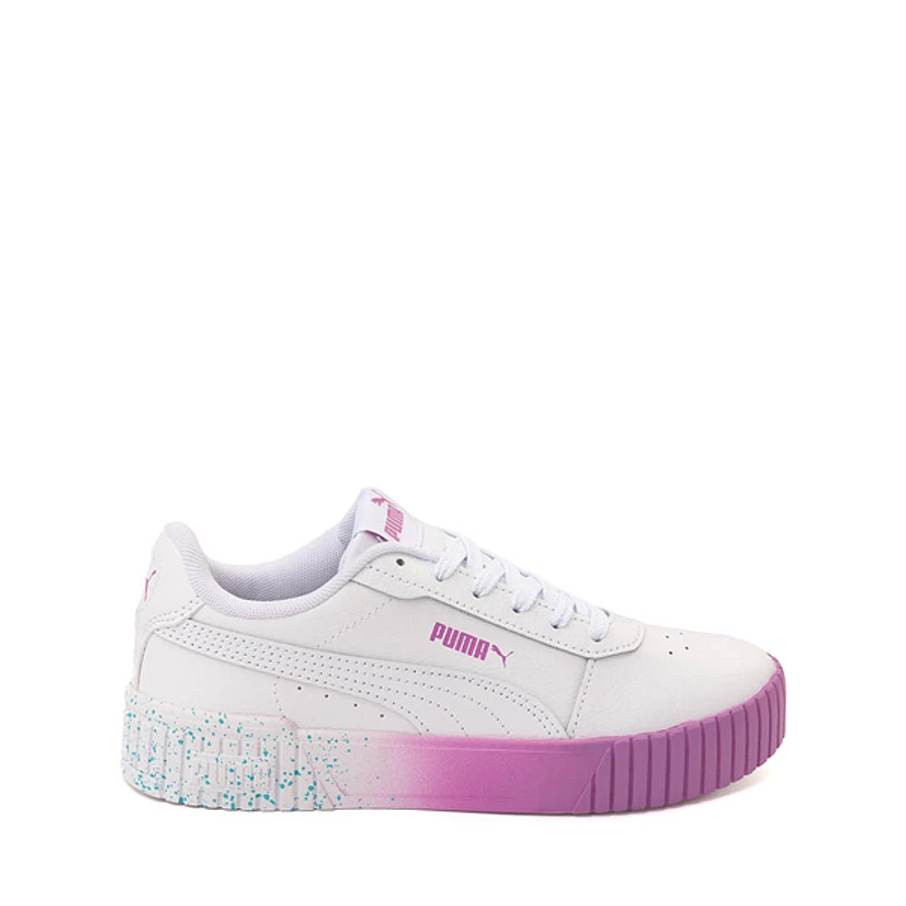 PUMA Carina 2.0 Fade Speckle Athletic Shoe - Little Kid / Big White Mauve Pop