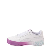 PUMA Carina 2.0 Fade Speckle Athletic Shoe - Big Kid - PUMA White / Mauve Pop