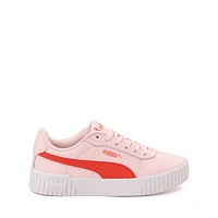 PUMA Carina 2.0 Athletic Shoe - Little Kid / Big Kid - Whisp Of Pink / Active Red / PUMA White