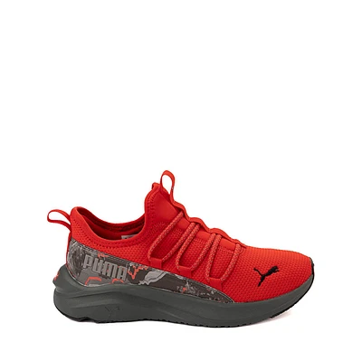 PUMA One4All Seismic Camo Slip-On Athletic Shoe - Little Kid / Big Kid - For All Time Red / Stormy Slate / PUMA Black