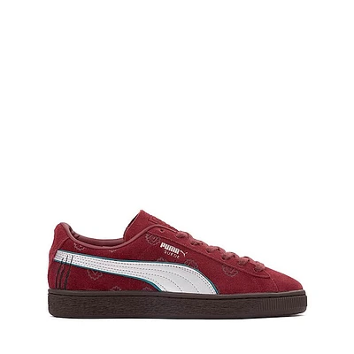 PUMA x One Piece Suede Shanks Athletic Shoe - Big Kid Regal Red / Future Pink