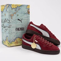 PUMA x One Piece Suede Shanks Athletic Shoe - Big Kid Regal Red / Future Pink