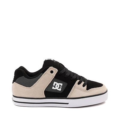 Mens DC Pure Skate Shoe - Black / Gray Brown