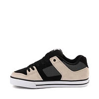 Mens DC Pure Skate Shoe - Black / Gray Brown