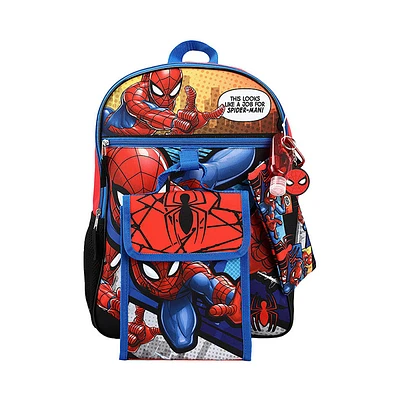 Marvel Spider-Man Backpack Set - Multicolor