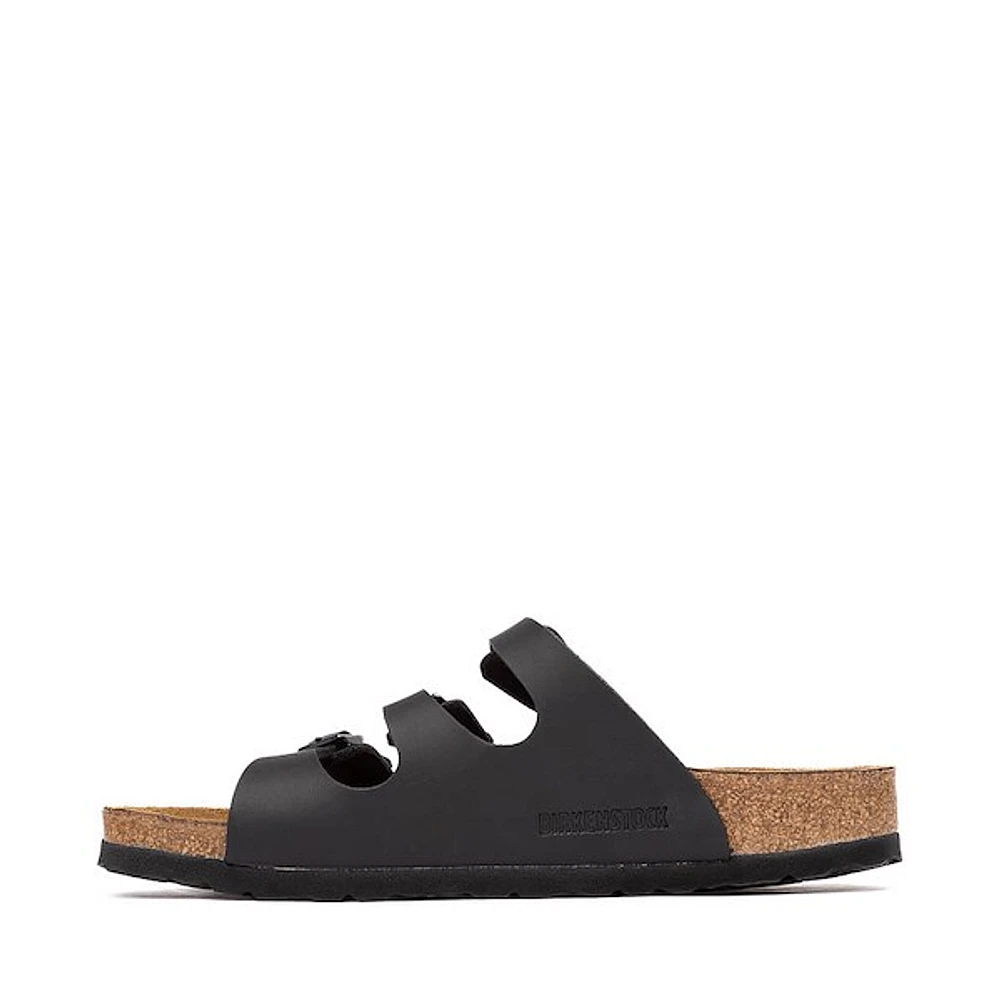 Womens Birkenstock Florida Soft Footbed Slide Sandal - Black