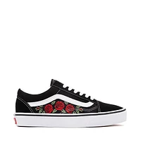 Vans Old Skool Roses Skate Shoe - Black