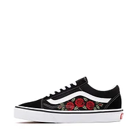 Vans Old Skool Roses Skate Shoe - Black