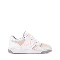 New Balance 480 Athletic Shoe - Little Kid White / Pink Haze