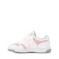 New Balance 480 Athletic Shoe - Little Kid White / Pink Haze