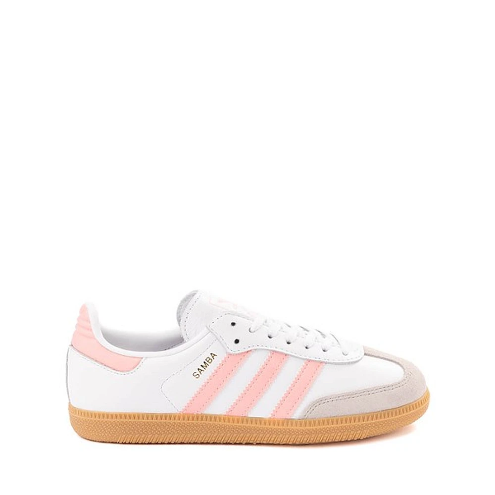 adidas Samba OG Athletic Shoe - Big Kid - White / Semi Pink Spark / Gum
