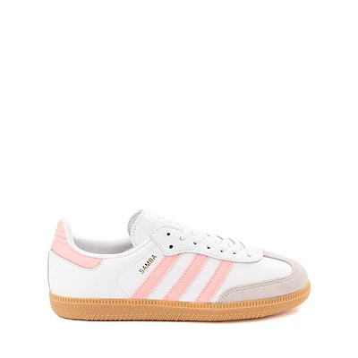 adidas Samba OG Athletic Shoe - Big Kid - White / Semi Pink Spark / Gum