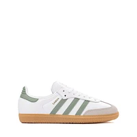 adidas Samba OG Athletic Shoe - Big Kid White / Silver Green Gum