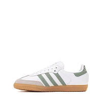adidas Samba OG Athletic Shoe - Big Kid White / Silver Green Gum